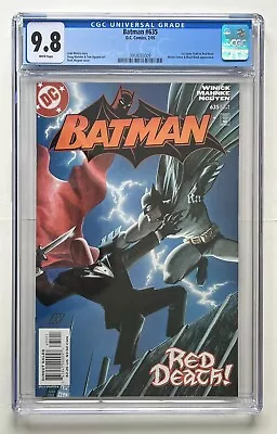 Buy Batman #635 CGC 9.8 1st Jason Todd As Red Hood DC Comics (2005) • 246.96£