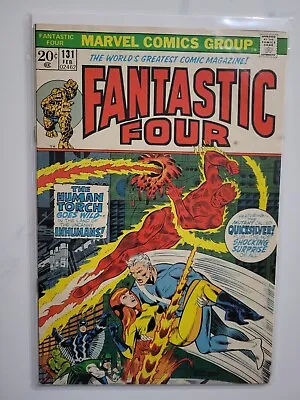 Buy Fantastic Four Marvel #131 Bronze Age Quicksilver Beauty See Pics For Condition  • 13.46£