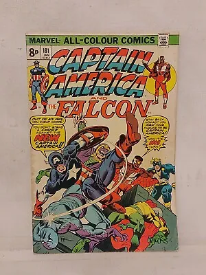 Buy Captain America #181 Marvel Comics 1975 Bronze Age • 9.99£