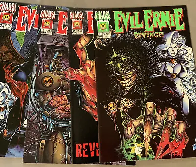Buy Chaos! Comics “Evil Ernie Revenge !” #1 Oct 94: #2 Dec 94:#3 Jan 95 #4 Feb 95 • 18£