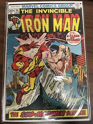Buy The Invincible Iron Man #54  The Sub-Mariner Strikes!  • 31.98£
