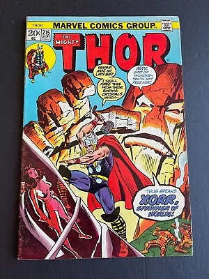Buy  Thor #215 -Origin Of Xorr The God-Jewel (Marvel, 1973) Fine • 6.63£