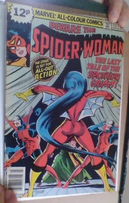 Buy SPIDER-WOMAN #12 MARVEL COMICS March 1981 Spider-Verse Drew NEWSSTAND Bag/board • 3.85£