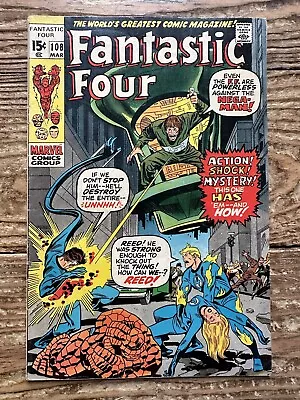 Buy Fantastic Four 108 VG/FN 5.0 Bronze Age 1971 Marvel Comics Nega-Man Stan Lee • 1.57£
