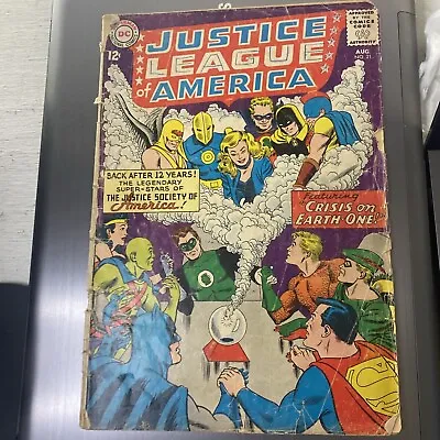 Buy Justice League Of America # 21 - Crisis On Earth-One JLA/JSA Low Grade Dr Fate @ • 20.90£