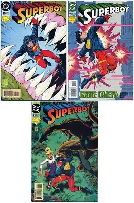 Buy Superboy #10 #11 #12 (dc 1994/1995) Near Mint First Prints White Pages • 7.50£
