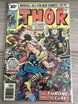 Buy Marvel Comics Mighty Thor Number 249 Jack Kirby Cover Vintage Bronze Age 1976 • 8£