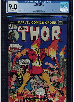 Buy Thor # 225 Cgc 9.0 1974 1st Appearance Firelord John Buscema Cover White Pages • 249.22£