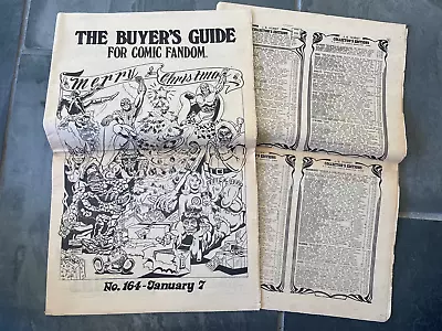 Buy 1977 BUYER'S GUIDE FOR COMIC FANDOM #164 Christmas Cvr Con Spiderman Randy Lance • 15.88£