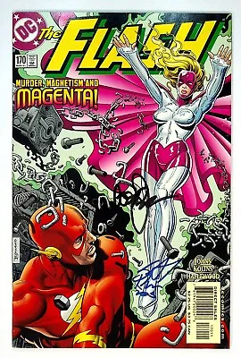 Buy Flash #170 Signed By Scott Kolins Geoff Johns DC Comic 2001 • 15.82£