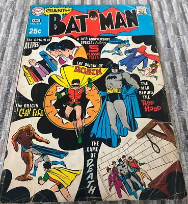 Buy DC Comic - Batman #213 - August 1969...Giant Size G61 - Ungraded - Fair Cond. • 9.46£