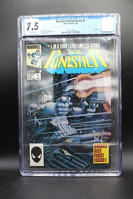Buy Marvel 1986 THE PUNISHER #1 1st SOLO LIMITED SERIES CGC 7.5 • 60.18£