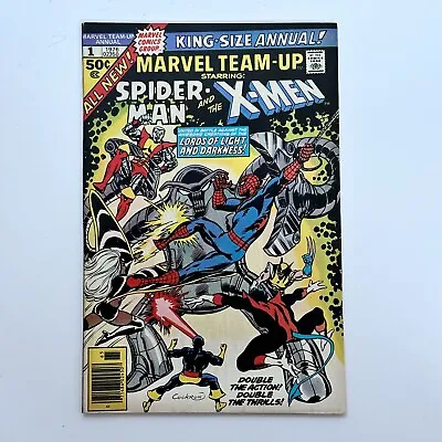 Buy Marvel Team-Up King Size Spider-Man & X-Men #1 1976 FN+ Comic Cent Copy • 48£