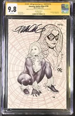 Buy Amazing Spider-Man #799 (Marvel, 2018) CGC 9.8 SS & Sketch Frank Cho Black Cat • 603.20£