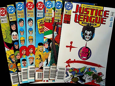 Buy Justice League America (1987) - 8-issue Lot # 58, 59, 60, 61, 62, 63, 64, 65 • 5.61£