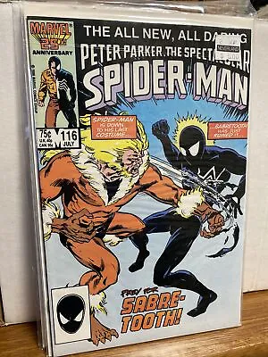 Buy SPECTACULAR SPIDER-MAN #116 (July 1986) 1st Appearance FOREIGNER • 31.62£