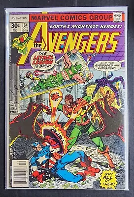 Buy Avengers Vol 1 #164 Newsstand Fine Shooter & Byrne 1977 • 4.86£