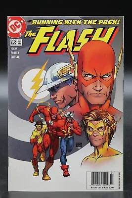 Buy Flash (1987) #208 Newsstand Michael Turner Cover Howard Porter Geoff Johns NM • 14.30£