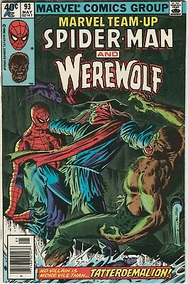 Buy Marvel Team-up Spider-man & Werewolf #93 May 1980 Marvel Comics Group • 7.83£