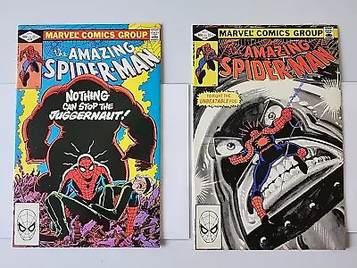Buy Amazing Spider-Man #229 & 230 (Marvel Comics 1982) VF/NM Juggernaut Madame Web • 35.58£