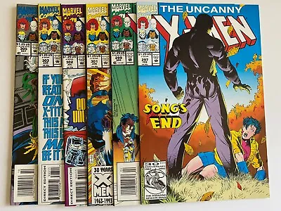 Buy Uncanny X-Men 297 299 301 302 303 305 Lot Marvel Comics 1992 1993 • 24.02£