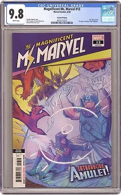 Buy Magnificent Ms. Marvel #13B Vazquez Variant 2nd Printing CGC 9.8 2020 4024732023 • 31.62£