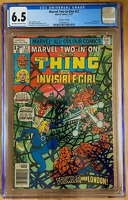 Buy MARVEL TWO-IN-ONE #32  Oct 1977. The Thing UK Price Marvel Comics CGC 6.5 • 31£