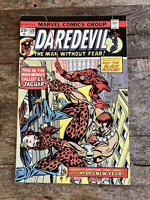 Buy Daredevil 120 MARVEL COMICS 1975 BLACK WIDOW • 6£