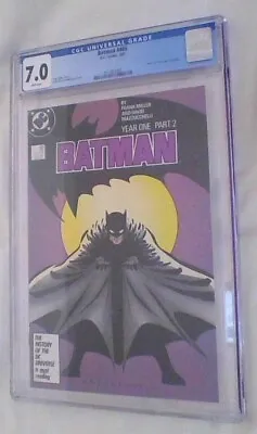 Buy Batman #405 (DC, 1987),  Bat Man: Year 1, Pt. 2,  Frank Miller, FN/VF (CGC 7.0) • 62.66£