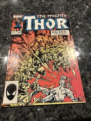 Buy THE MIGHTY THOR #344 (1984) 1st Malekith The Accursed MCU CHARACTER KEY! • 15.37£