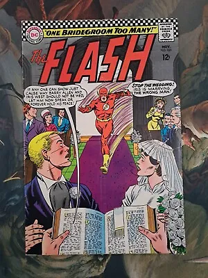 Buy Flash 165 (VF-) Barry Allen Iris West Wedding! John Broome 1966 DC Comics U371 • 19.86£