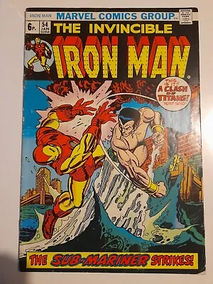 Buy Iron Man #54 Jan 1973 VGC- 3.5 First Appearance Of Moondragon • 39.99£