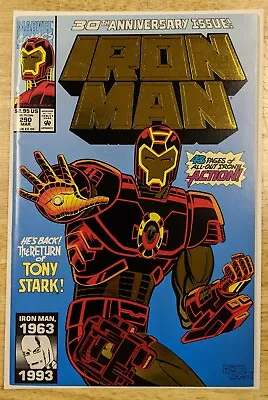 Buy Marvel Comics! Iron Man! #290! 30th Anniversary Gold Foil! • 5.14£