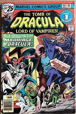 Buy TOMB OF DRACULA #46 July 1976 Marriage Of Dracula! Gene Colan Artwork Cents 🇺🇸 • 10.99£