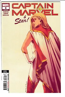 Buy CAPTAIN MARVEL #8 2ND PRINTING STAR SPOILER VARIANT, Marvel Comics (2019) • 4.96£