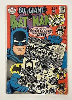 Buy Batman #198. Feb 1968. Dc. Fn+. 80 Page Giant! Finger! Moldoff! Sprang! Kane! • 50£