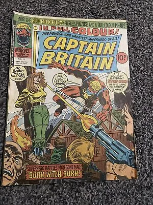 Buy Captain Britain #11  1976 2nd Betsy Braddock Psylocke Cover • 10£