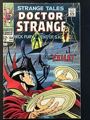 Buy Strange Tales #168 Marvel Comics Silver Age Nick Fury SHIELD 1st Print 1969 VG • 15.76£