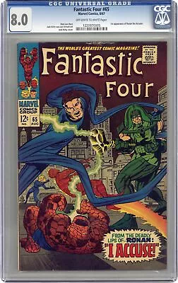 Buy Fantastic Four #65 CGC 8.0 1967 1220970005 1st App. Ronan The Accuser • 163.90£
