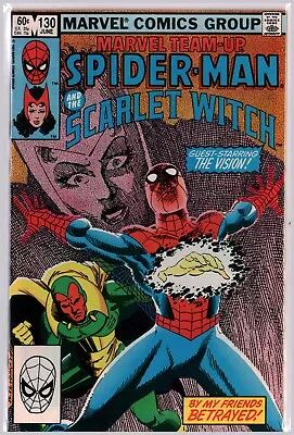 Buy MARVEL TEAM-UP #130 Amazing Spider-man, Scarlet Witch And Vision 1974 VF+ (8.5) • 4£