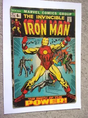Buy THE INVINCIBLE IRON MAN #47 , 1972 , Barry Windsor-Smith  , Marvel VG Issue • 49.99£