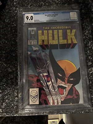 Buy Incredible Hulk # 340  Hulk Vs Wolverine, Classic McFarlane Cover. CGC 9.0 • 159.84£