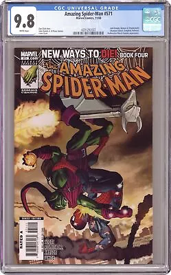 Buy Amazing Spider-Man #571A Cover A 1st Printing CGC 9.8 2008 4391292007 • 66.45£