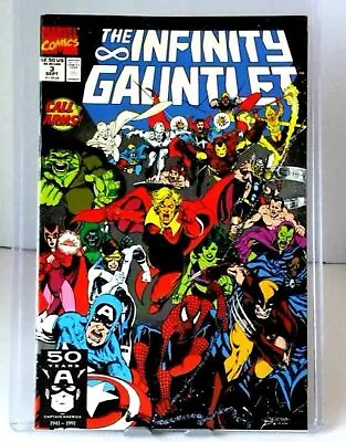 Buy Infinity Gauntlet #3 (1991) - Marvel Comics - George Perez Vintage Comic Book • 10.06£