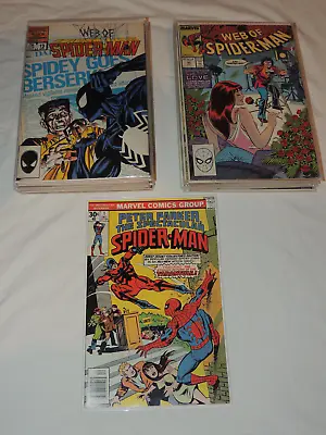 Buy 34 Marvel Comics: Peter Parker Spectacular Spider-man 1; 33 Web Of Spider-man • 63.16£