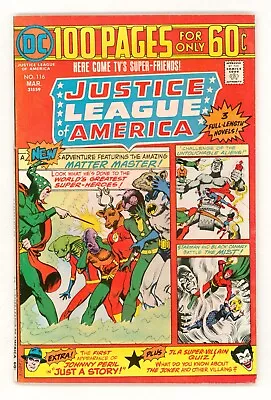 Buy Justice League Of America #116 VFN+ 8.5 Versus The Matter Master • 20.95£