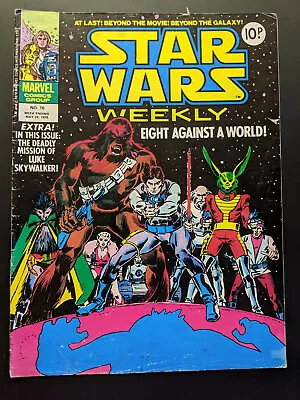 Buy Star Wars Weekly #16, May 24th 1978, Marvel Comics, FREE UK POSTAGE • 7.99£