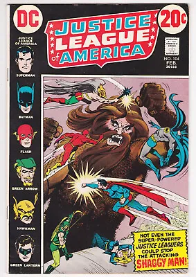 Buy Justice League Of America #104 Fine-Very Fine 7.0 Flash Superman Batman 1973 • 11.84£