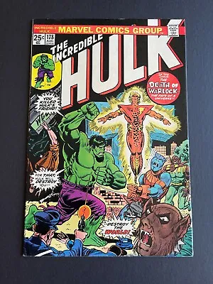 Buy  Incredible Hulk #178 -Warlock Born Again, Resurrection (Marvel, 1974) Fine+ • 22.50£