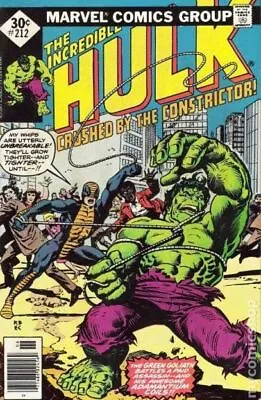 Buy Incredible Hulk Whitman Variants #212 VG/FN 5.0 1977 Stock Image • 11.45£